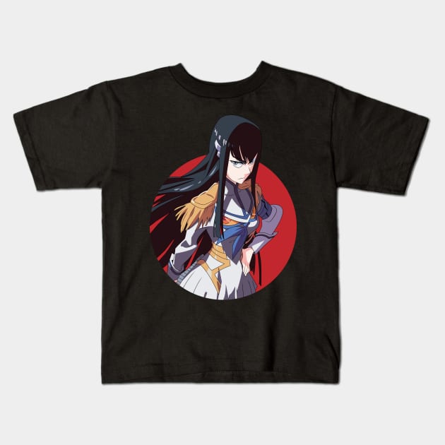 Satsuki Kiryuin - Kill la Kill Kids T-Shirt by Hala Art